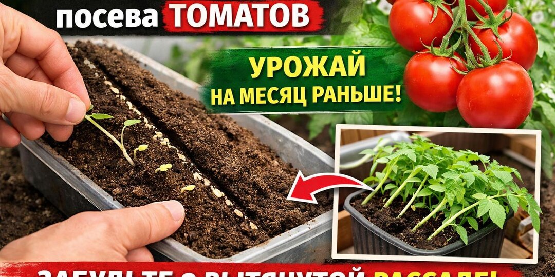 ЯПОНСКИЙ метод посева ТОМАТОВ: урожай на месяц раньше! Забудьте о вытянутой рассаде!