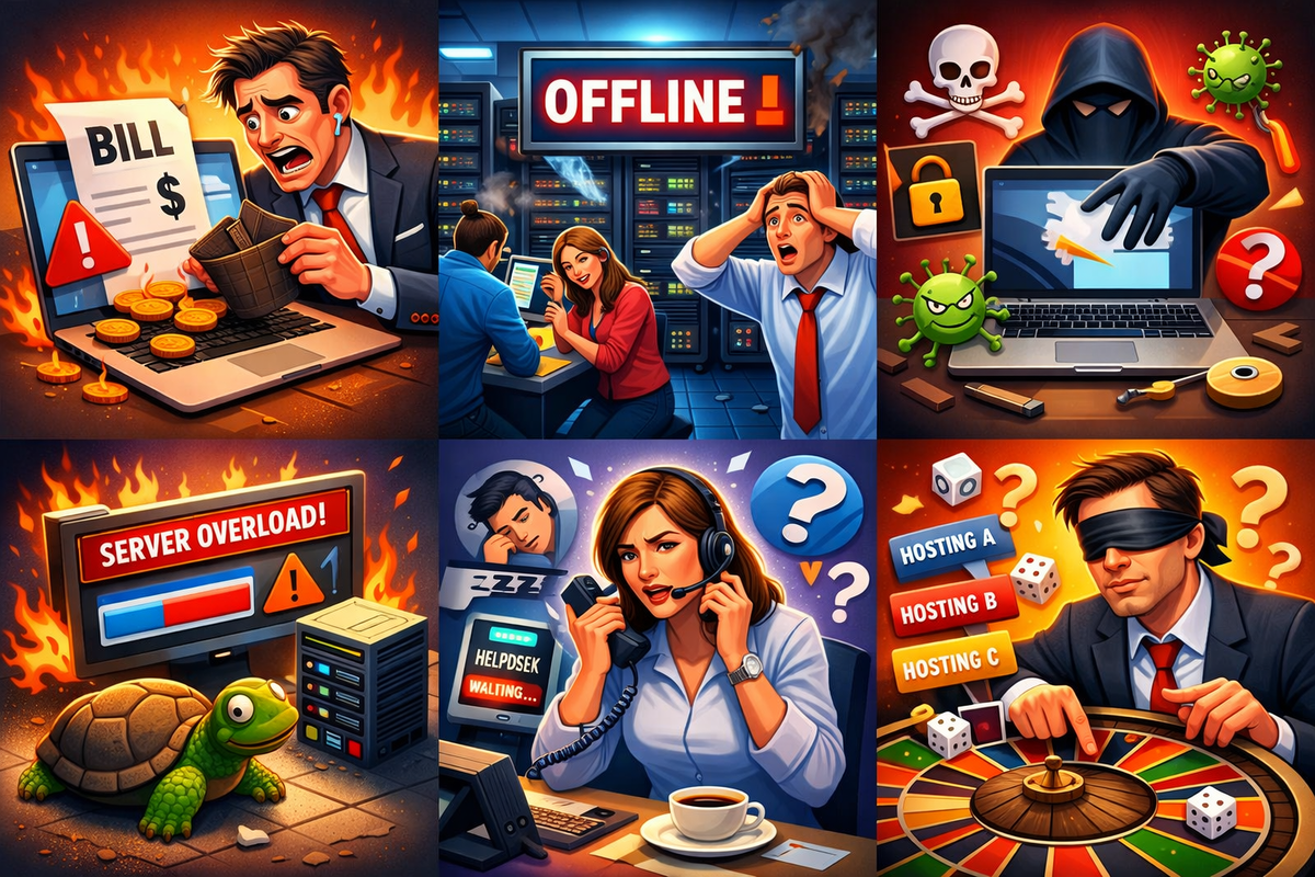 Типичные ошибки при выборе хостинга