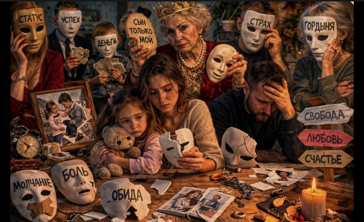 Иногда человек улыбается, но это всего лишь маска. 