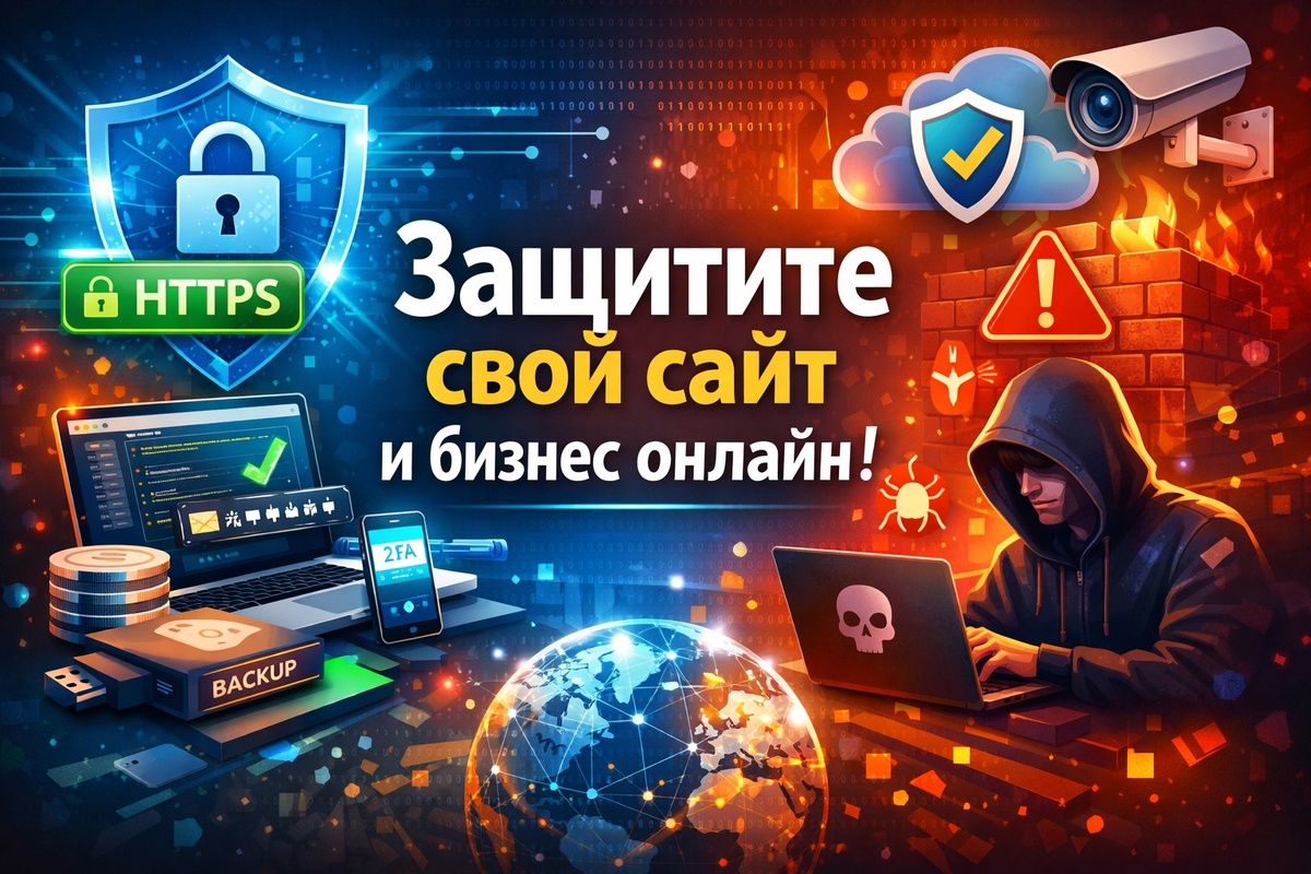 Как защитить свой сайт от киберугроз и обезопасить свой бизнес онлайн 