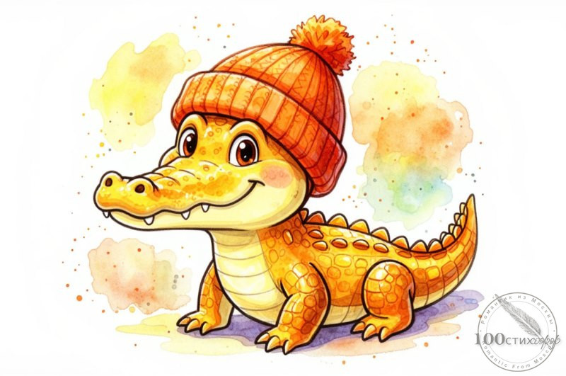 янтарный крокодильчик 