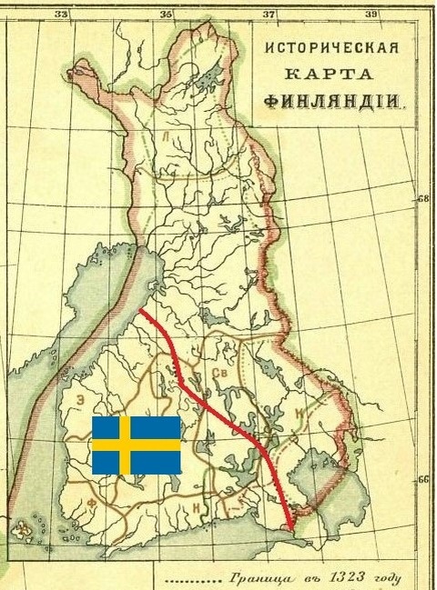 Раздел Финляндии по Ореховскому договору 1323 года