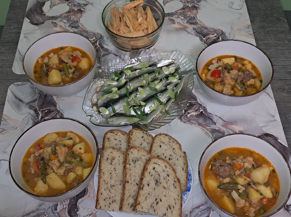 Ужин в деревенском стиле