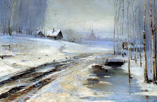 А. К. Саврасов. Распутица. Изображение из открытых источников