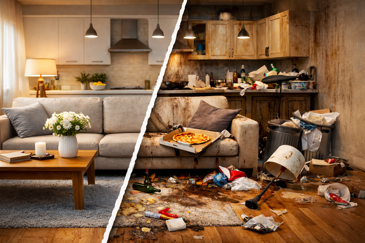 Ваш дом до аренды и после