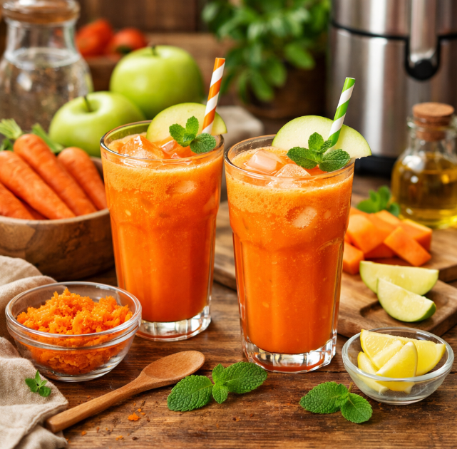 Морковно-яблочный фреш рецепты от Дарики