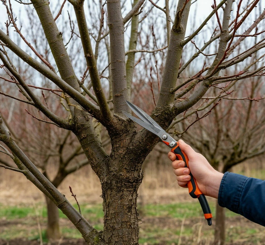 Обрезка плодовых деревьев в марте