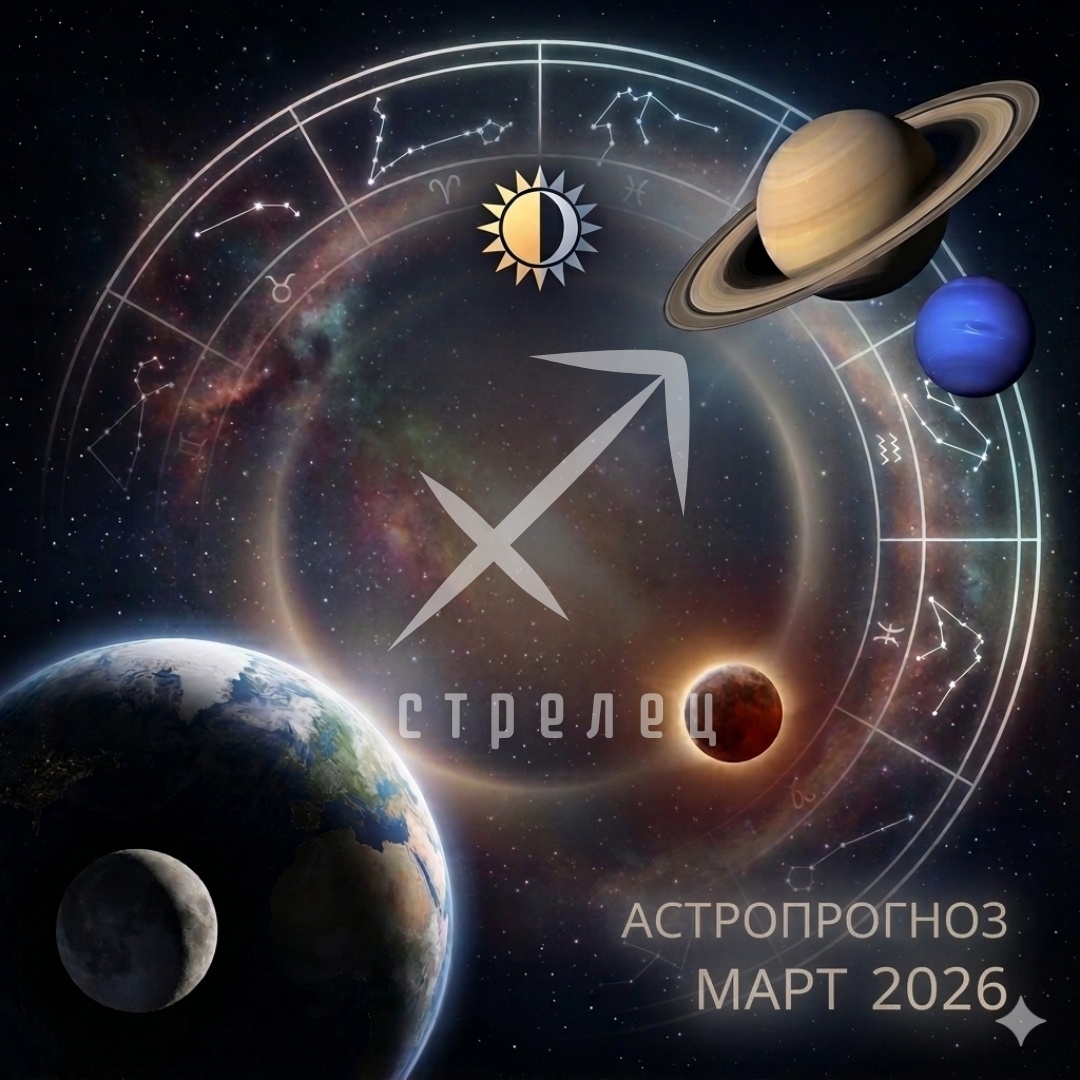 Гороскоп для Стрельца на Март 2026. Астролог Екатерина Юдина 