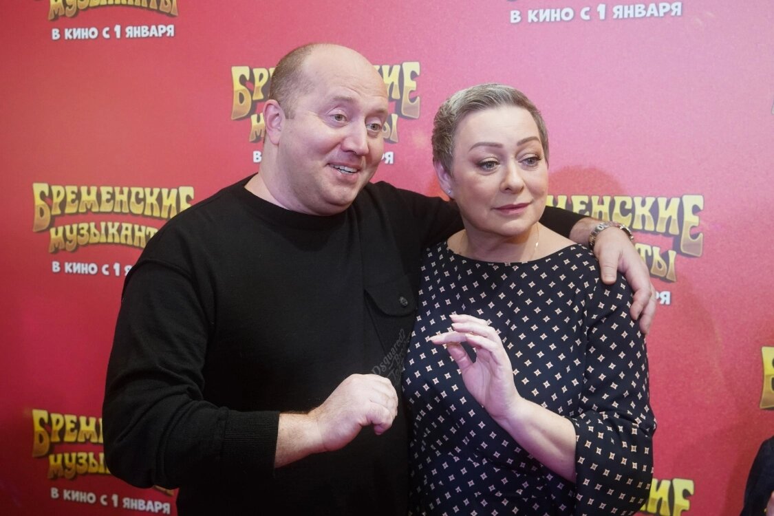 Мария Аронова и Сергей Бурунов на премьере фильма «Бременские музыканты», 2024 г.📷
