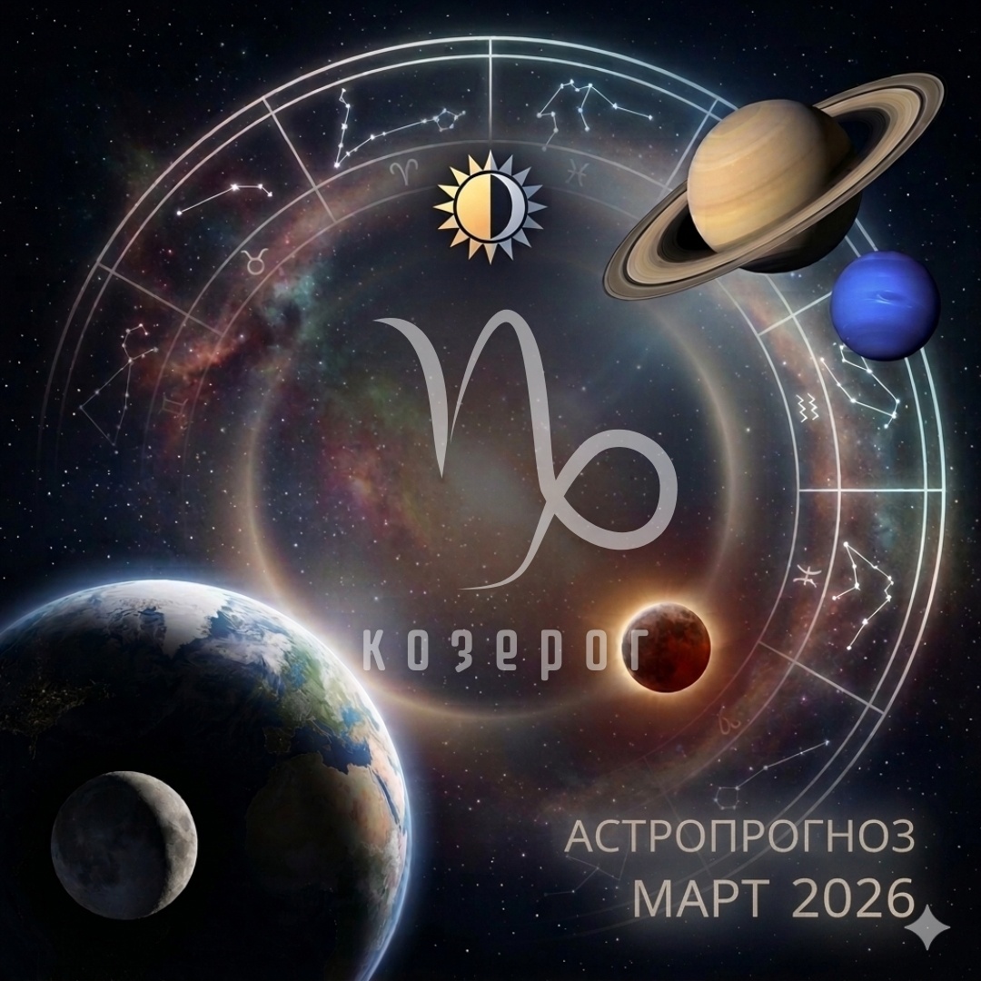 Гороскоп для Козерога на Март 2026. Астролог Екатерина Юдина 