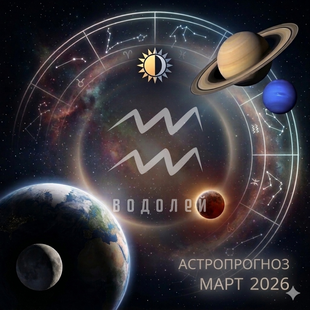Гороскоп для Водолея на Март 2026. Астролог Екатерина Юдина 