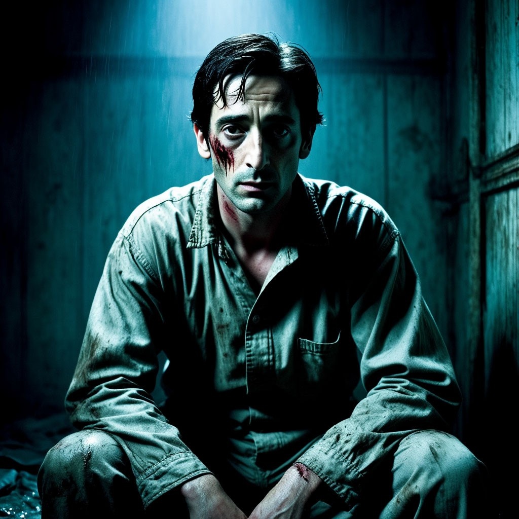 Фильм "Пиджак". Актер Эдриан Броуди.