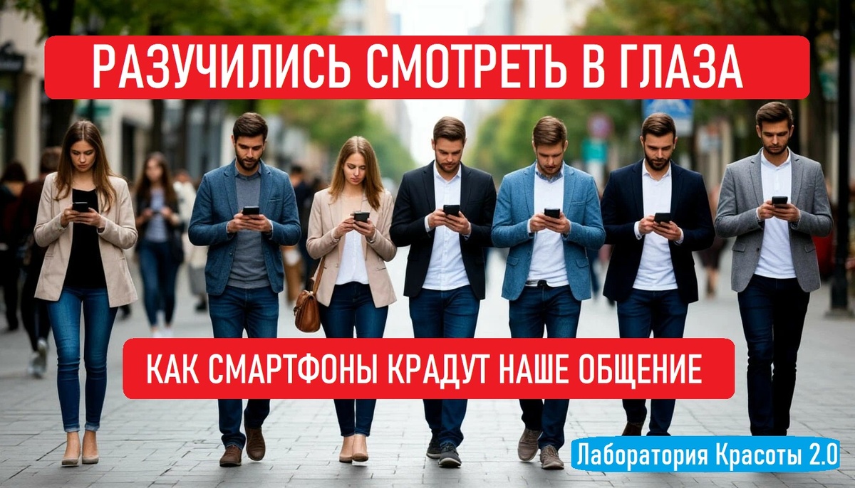 Глаза в экран, а не на дорогу: почему мы разучились смотреть друг на друга