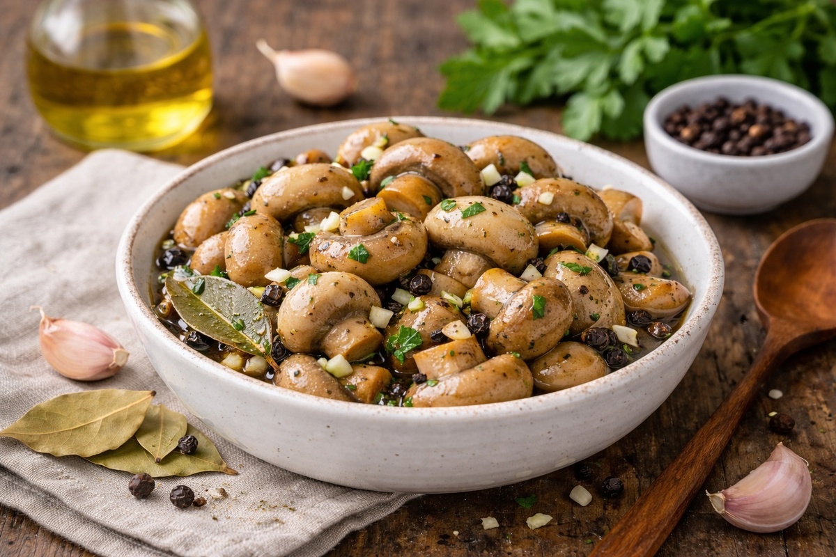 Маринованные шампиньоны