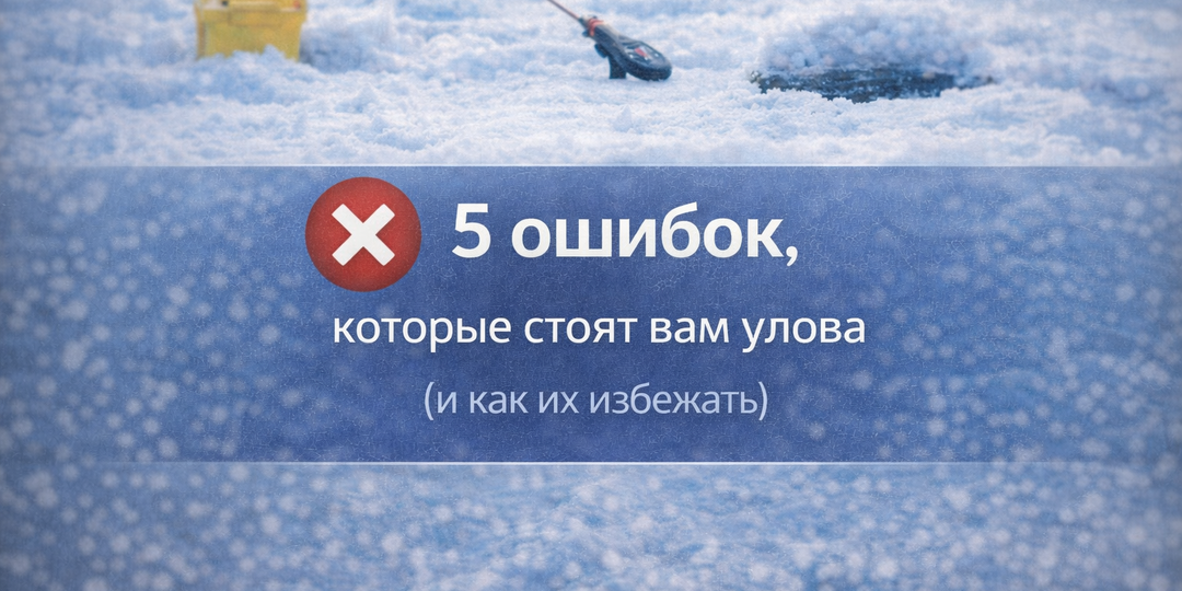 5 ошибок, которые стоят вам улова (и как их избежать)