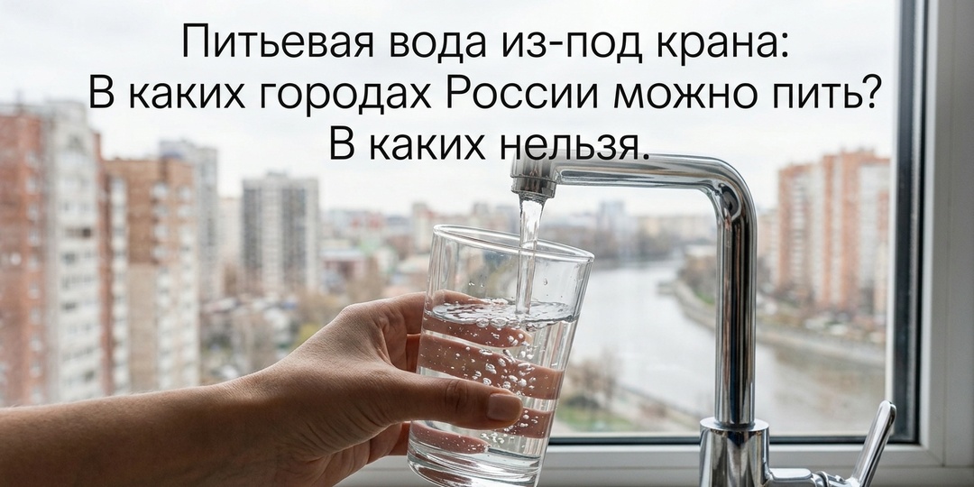 Питьевая вода из-под крана: в каких городах России можно пить, в каких нельзя