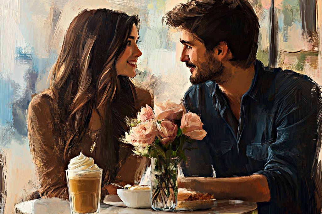  Мы пили кофе в зале фудкорта