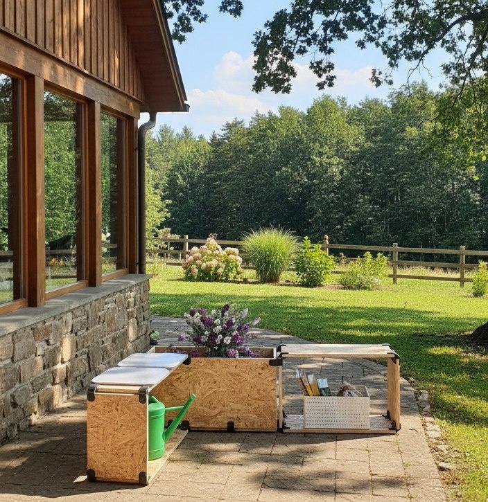 Садовая мебель своими руками с крабами-соединителями 7Крабс / 7Crabs 