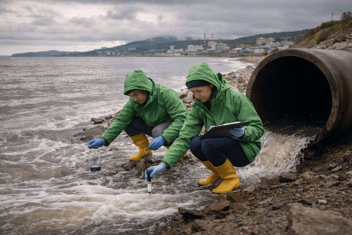 Сбор проб воды / Фото: Виктор Рогов