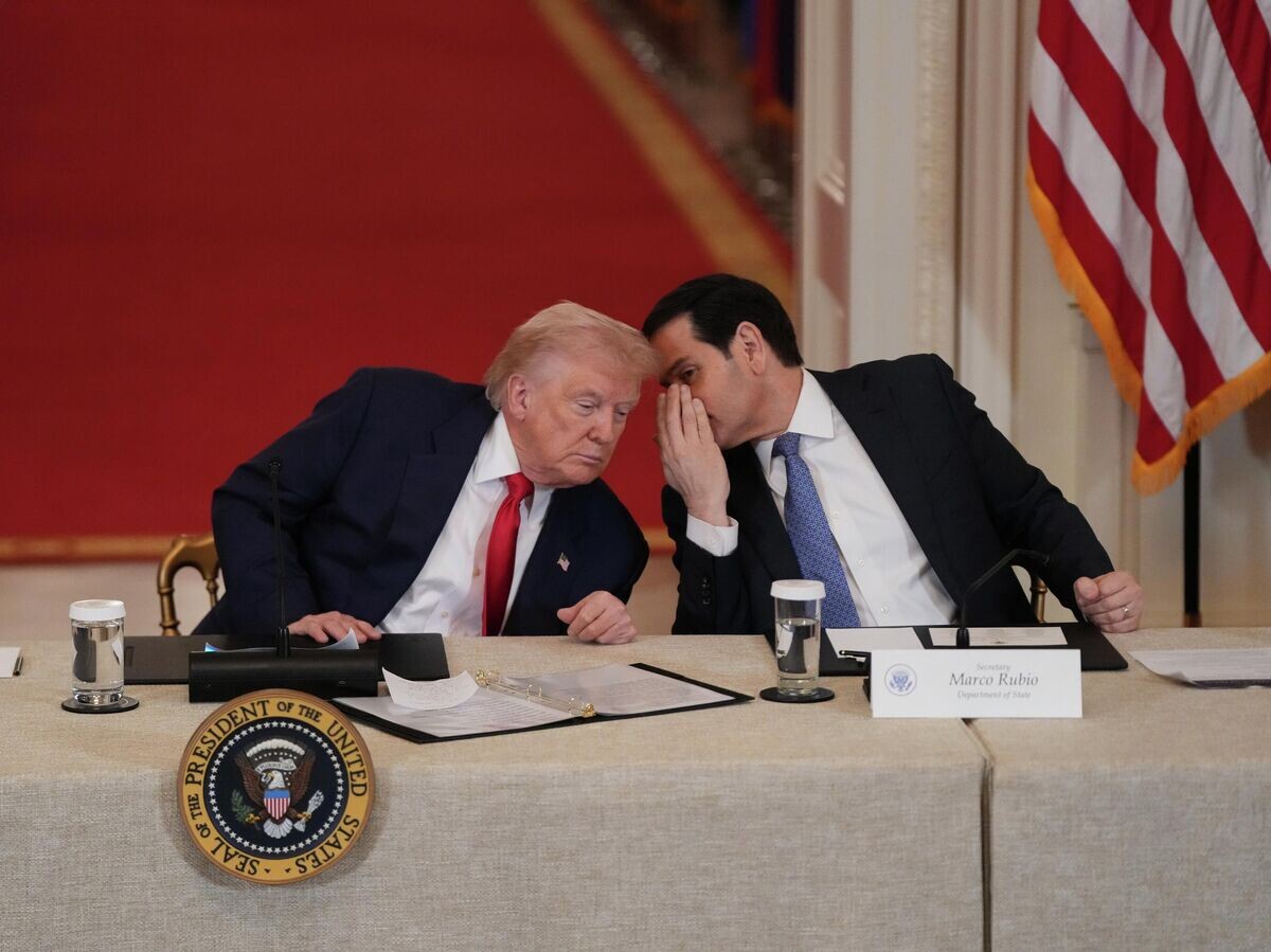    Президент США Дональд Трамп и госсекретарь США Марко Рубио | © AP Photo / Julia Demaree Nikhinson