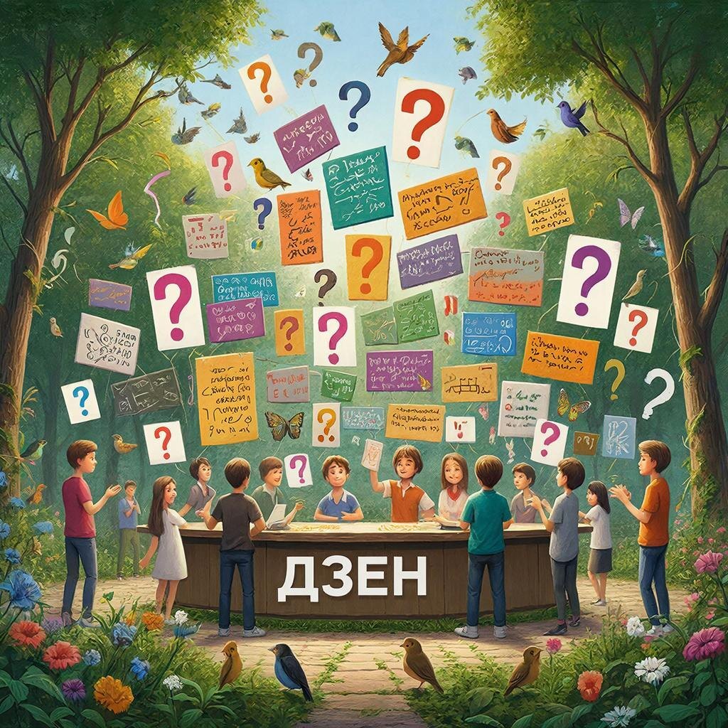 Алгоритмы дзена, сгенерировано ИИ