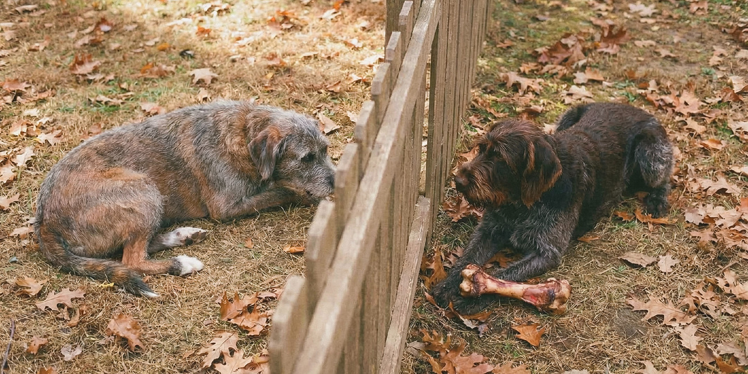 Соседки враждуют, псы дружат
