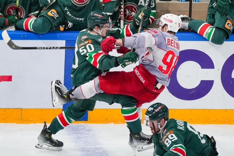    «Ак Барс» обыграл «Спартак» со счётом 4:1.   
Фото: ak-bars.ru