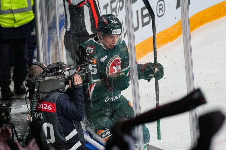    Хмелевский оформил дубль.   
Фото: ak-bars.ru