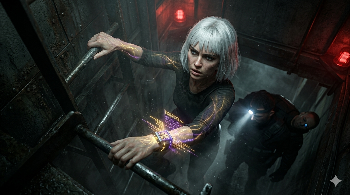 На технической лестнице