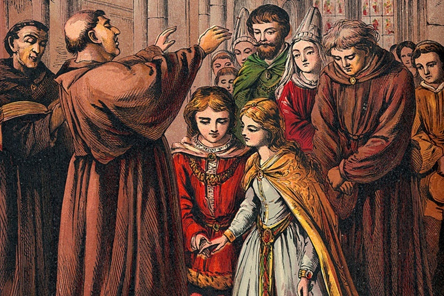 Средневековое бракосочетание