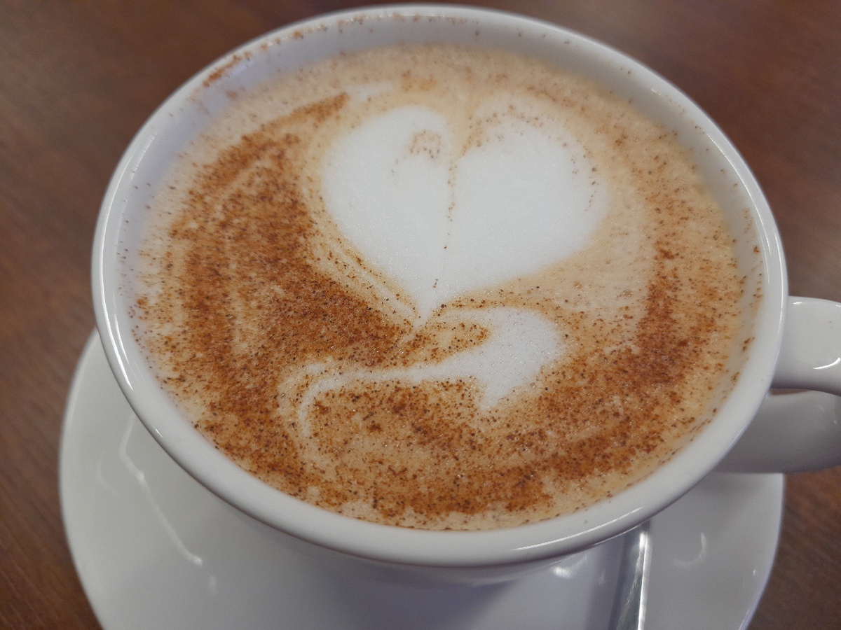Кофе с сердечком