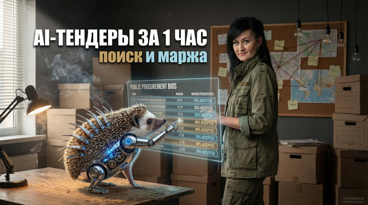    AI-система берёт на себя поиск тендеров и первичный анализ маржинальности контрактов | Марина Погодина, PROMAREN Марина Погодина