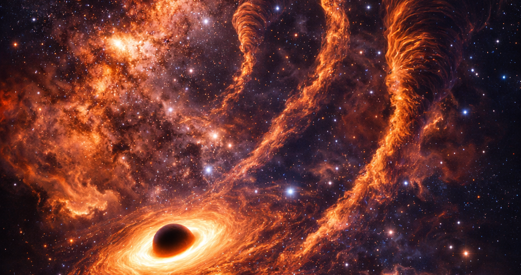 У чёрной дыры в центре нашей галактики нашли «космические торнадо»