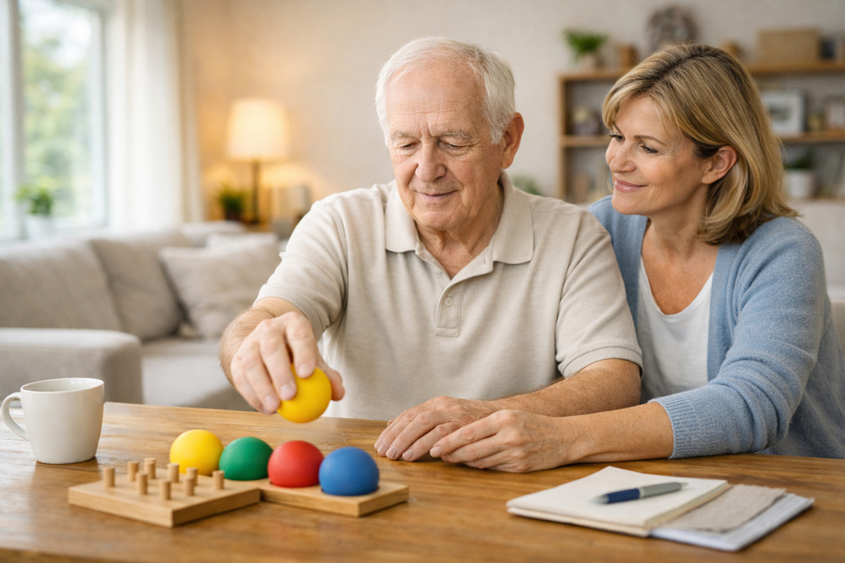 После инсульта даже простые движения могут даваться с огромным трудом. Но при регулярных упражнениях и поддержке близких подвижность руки постепенно можно восстановить.