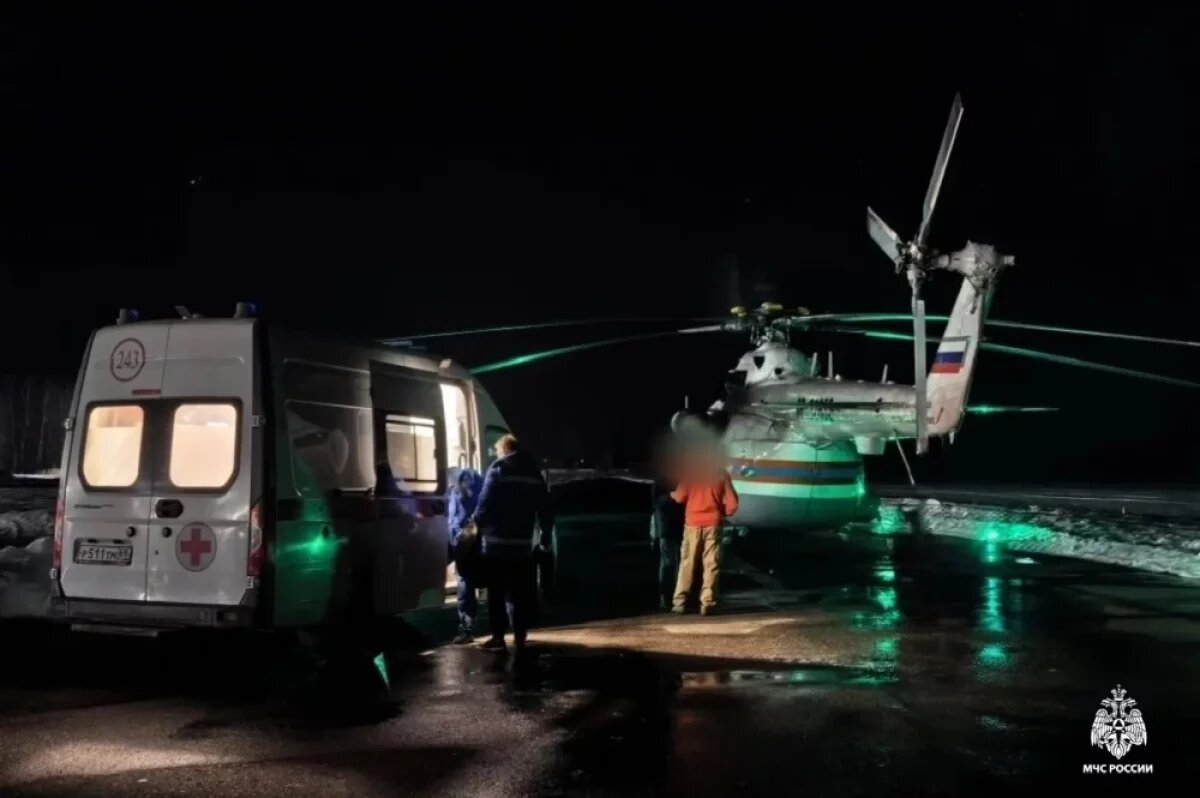    В Тверской области пациента экстренно доставили на вертолёте Ми-8