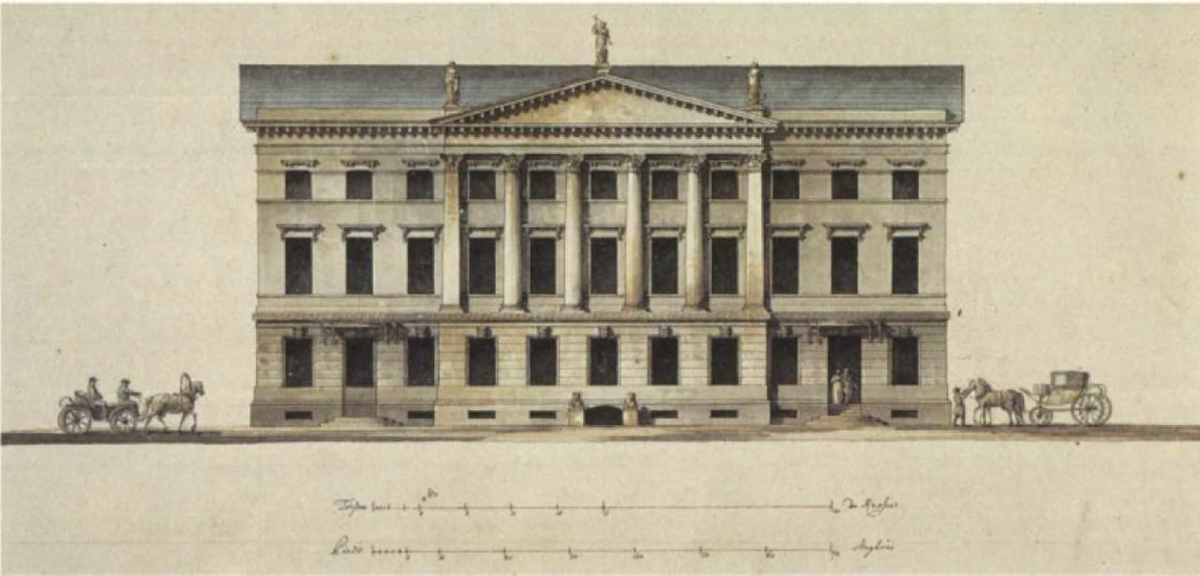 Вид особняка после перестройки по проекту Кварнеги, фото с сайта музыкального театра им Шаляпина