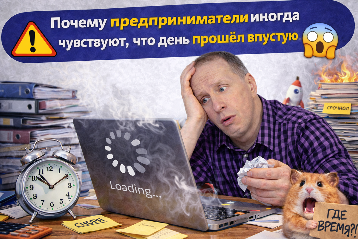 Почему предприниматели иногда чувствуют, что день прошёл впустую