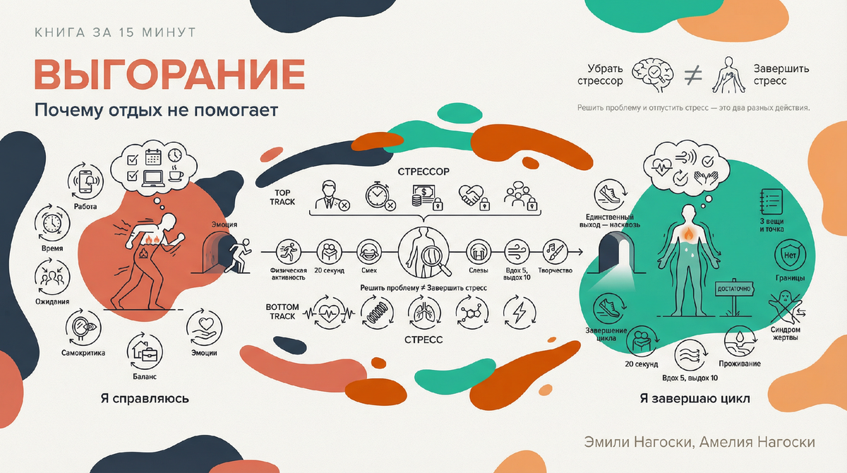 5 идей из «Выгорания» Нагоски, которые объясняют, почему отдых не помогает восстановиться