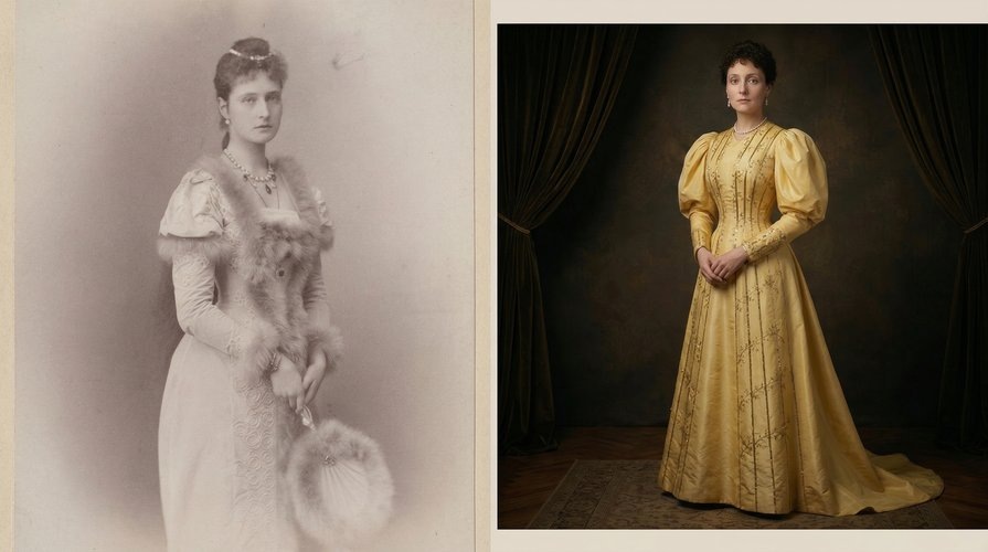 Фото из архива  и образ, созданный нейросетью.