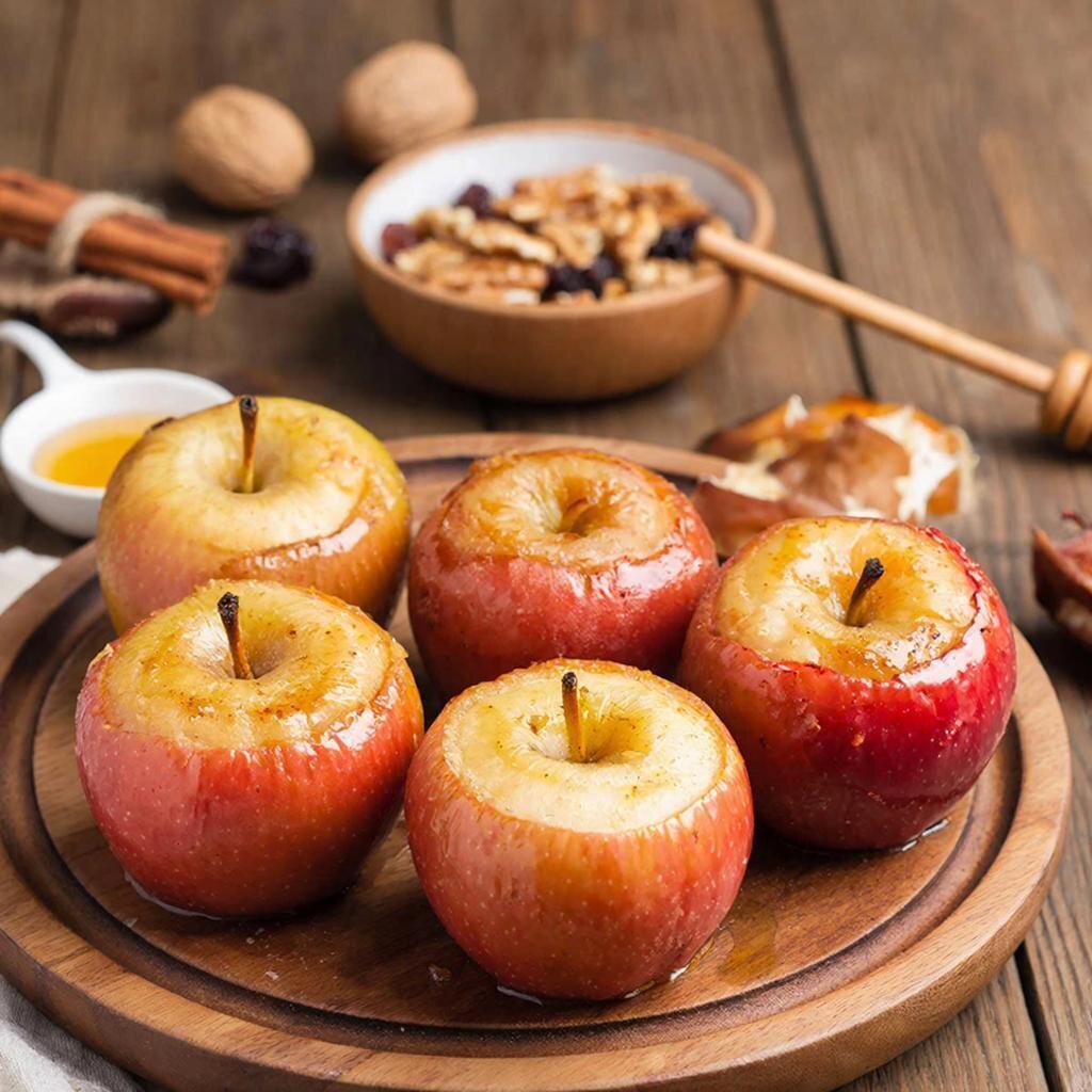 Запечённые яблоки в аэрогриле