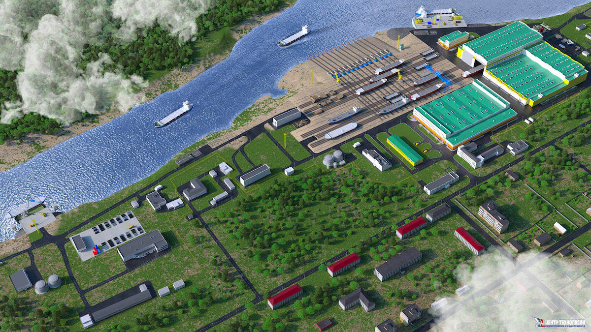 Визуализация модифицированной Жатайской судоверфи. Источник: жсв.рф