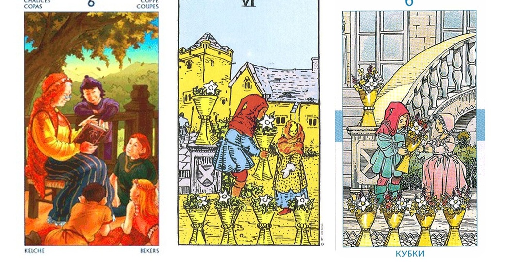 О чем может сказать 6 кубков в контексте характеристики помещения?