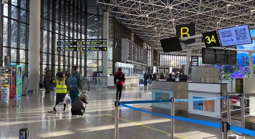    Фото: кадр видео пресс-службы аэропорта Сочи