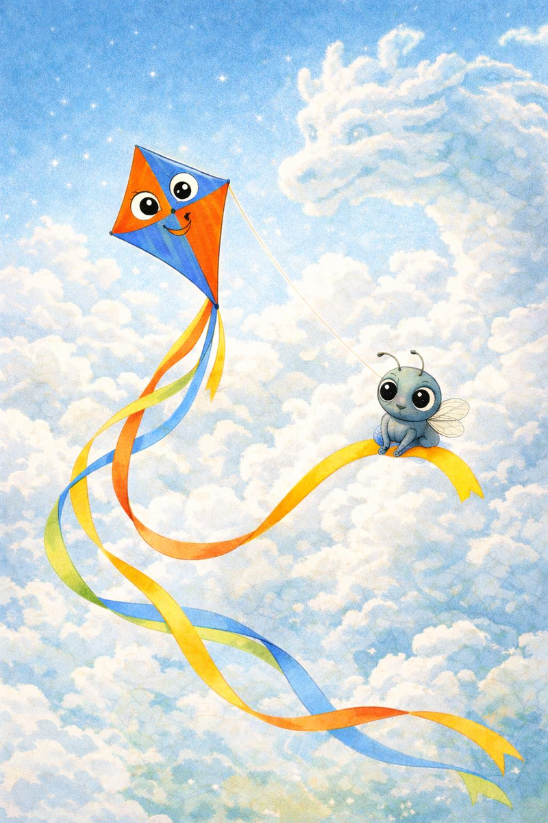 На ленточке сидел крошечный Светлячок