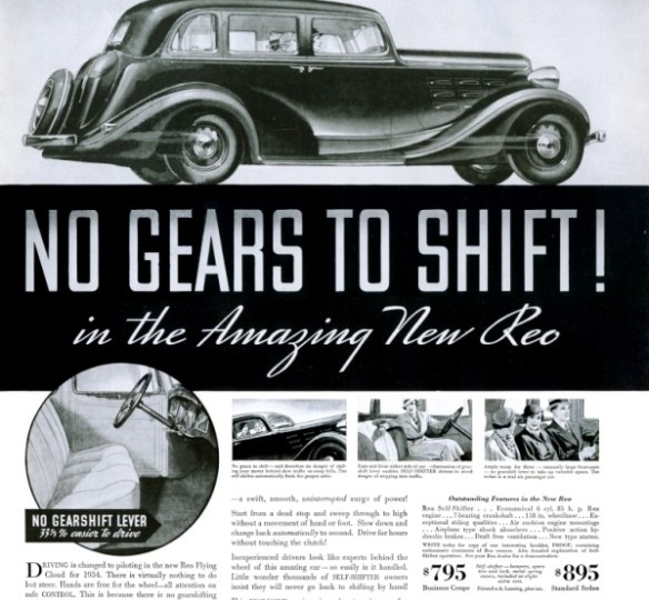 Никаких переключений! Автоматическая коробка передач Reo 1933-35 годов.