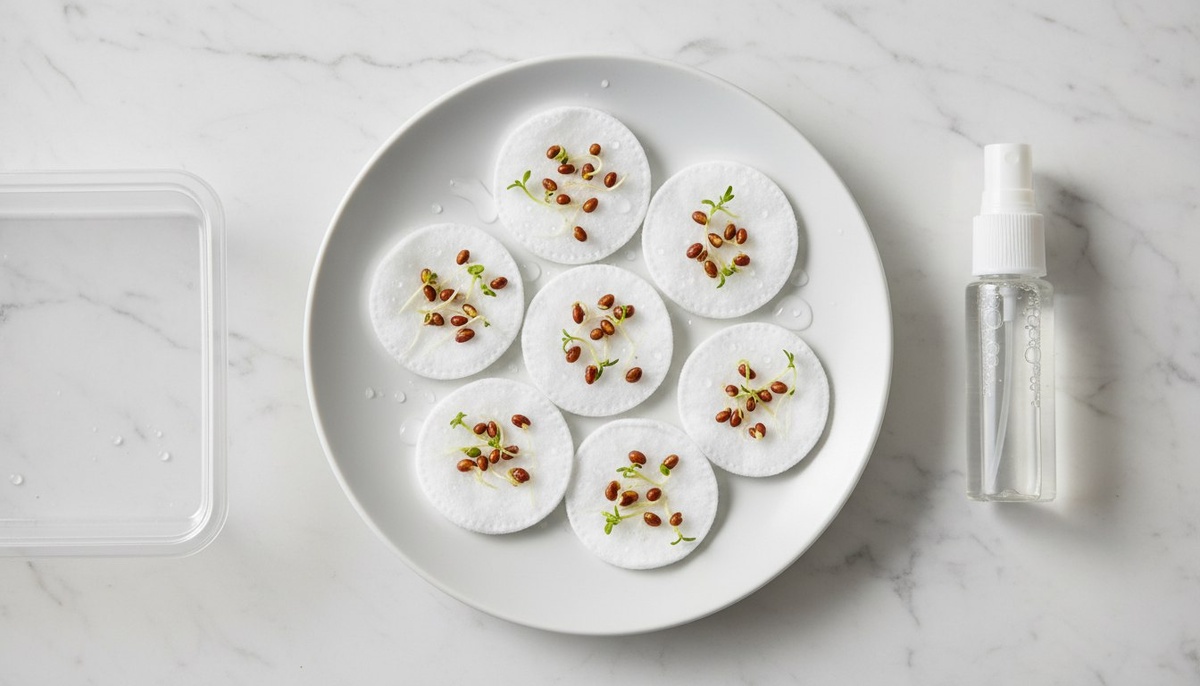 Проращивание на влажной салфетке — самый надёжный способ проверить семена перед посевом