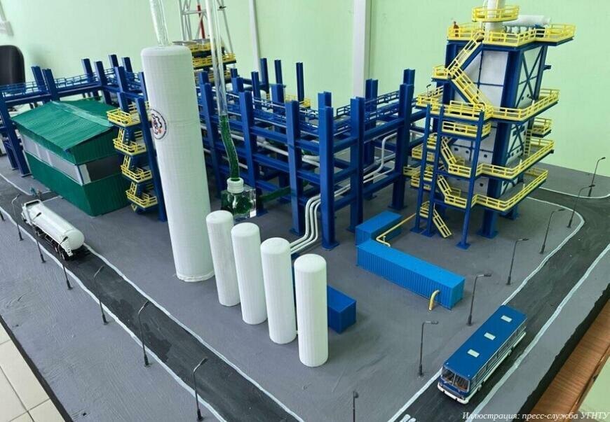     Студенттар водород етештереү буйынса мини-завод макетын эшләгән