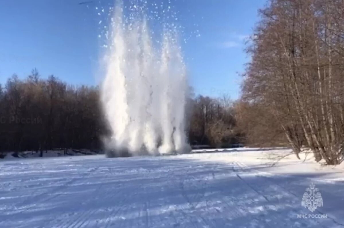    На реке Сызранке в Новоспасском районе подорвут лёд