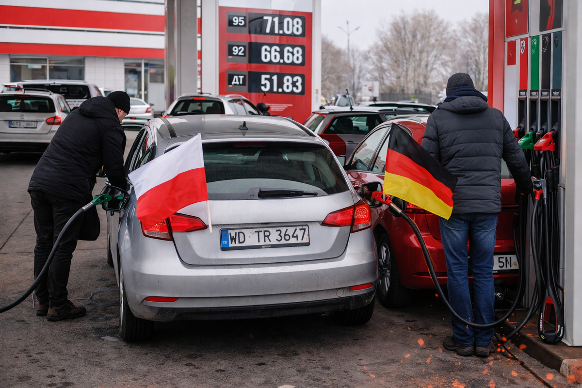    Поляки и немцы «понаехали» в Калининградскую область. Фото: нейросеть