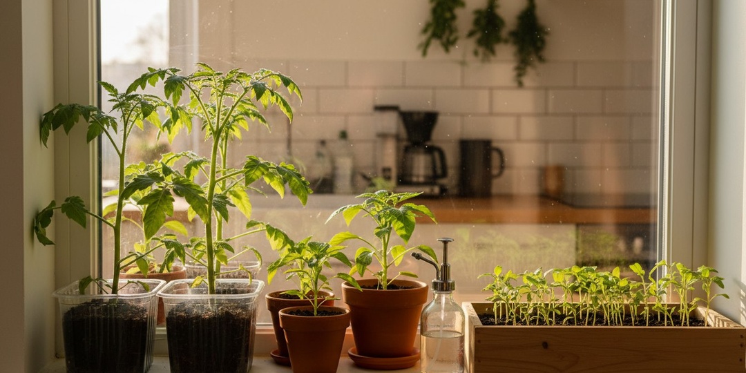 Рассада вытянулась и падает? 12 ошибок, которые губят урожай ещё на подоконнике